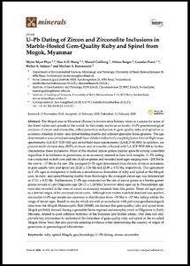 U–Pb dating of zircon and zirconolite Inclusions in marble-hosted gem-quality ruby and spinel from Mogok, Myanmar